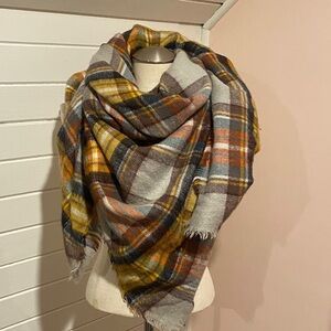 Plaid Blanket Scarf, Zara